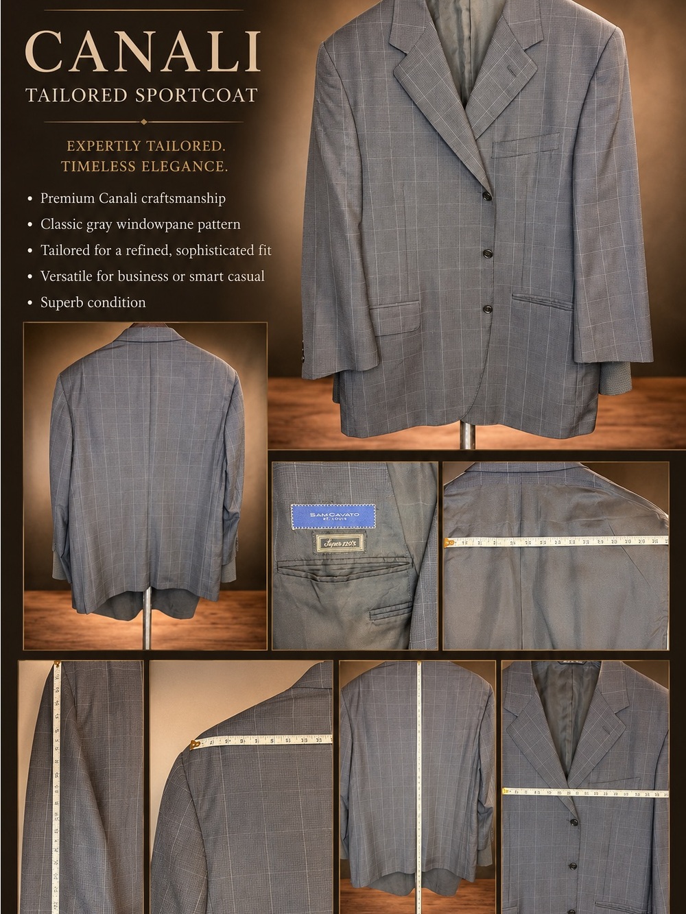Canali Tailored Sportcoat - Sam Cavato St. Louis
(approx. size 46)